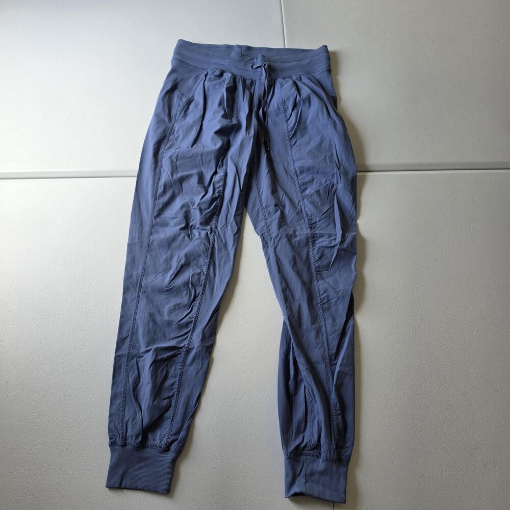 Lululemon Pants Womens 6 Blue Dance Studio Jogger Lightweight Pockets LW5ENMS